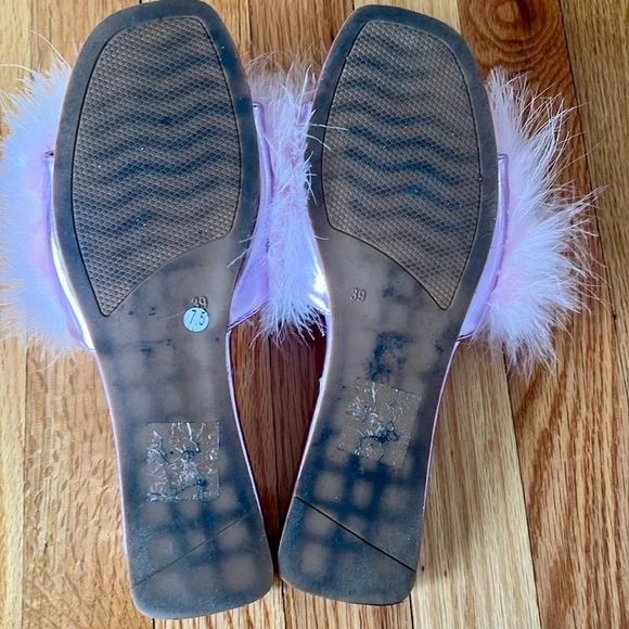 Azalea wang pammy feather sandal women’s size 7.5 - Picture 6 of 6